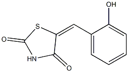 5-[(E)-(2-hydroxyphenyl)methylidene]-1,3-thiazolane-2,4-dione 结构式