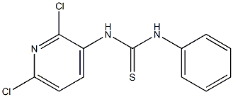 N-(2,6-dichloro-3-pyridyl)-N'-phenylthiourea 结构式