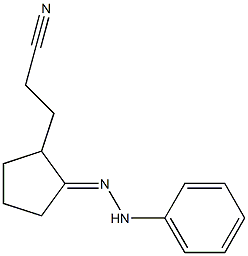 3-[2-(2-phenylhydrazono)cyclopentyl]propanenitrile 结构式