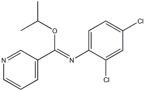 isopropyl N-(2,4-dichlorophenyl)-3-pyridinecarboximidoate 结构式