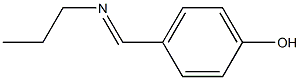 4-[(propylimino)methyl]benzenol 结构式