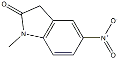 1-methyl-5-nitro-1,3-dihydro-2H-indol-2-one 结构式