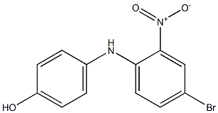 4-(4-bromo-2-nitroanilino)benzenol 结构式