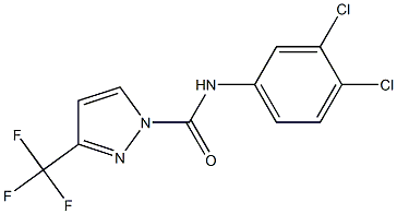 N1-(3,4-dichlorophenyl)-3-(trifluoromethyl)-1H-pyrazole-1-carboxamide 结构式