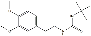 N-(tert-butyl)-N'-(3,4-dimethoxyphenethyl)urea 结构式