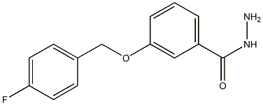 3-[(4-fluorobenzyl)oxy]benzenecarbohydrazide 结构式