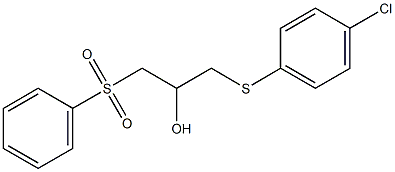 1-[(4-chlorophenyl)sulfanyl]-3-(phenylsulfonyl)-2-propanol 结构式
