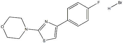 4-[4-(4-fluorophenyl)-1,3-thiazol-2-yl]morpholine hydrobromide 结构式