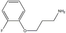 3-(2-fluorophenoxy)propan-1-amine 结构式