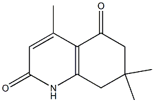 4,7,7-trimethyl-1,2,5,6,7,8-hexahydroquinoline-2,5-dione 结构式