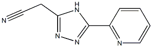 2-[5-(2-pyridyl)-4H-1,2,4-triazol-3-yl]acetonitrile 结构式