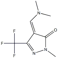 4-[(dimethylamino)methylidene]-1-methyl-3-(trifluoromethyl)-4,5-dihydro-1H- pyrazol-5-one 结构式