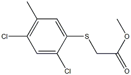 methyl 2-[(2,4-dichloro-5-methylphenyl)thio]acetate 结构式