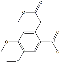 methyl 2-(4,5-dimethoxy-2-nitrophenyl)acetate 结构式