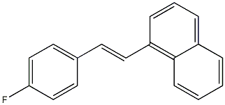 1-(4-fluorostyryl)naphthalene 结构式