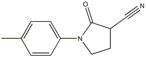 1-(4-methylphenyl)-2-oxo-3-pyrrolidinecarbonitrile 结构式