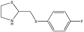 2-{[(4-fluorophenyl)thio]methyl}-1,3-thiazolane 结构式