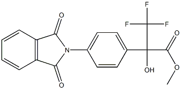 methyl 2-[4-(1,3-dioxo-2,3-dihydro-1H-isoindol-2-yl)phenyl]-3,3,3-trifluoro-2-hydroxypropanoate 结构式