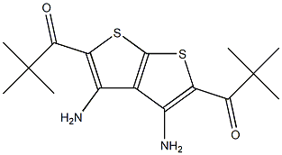 1-[3,4-diamino-5-(2,2-dimethylpropanoyl)thieno[2,3-b]thiophen-2-yl]-2,2-dimethylpropan-1-one 结构式