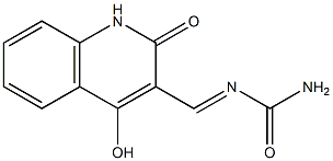 N-[(4-hydroxy-2-oxo-1,2-dihydroquinolin-3-yl)methylidene]urea 结构式