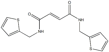 N1,N4-di(2-thienylmethyl)but-2-enediamide 结构式