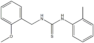 N-(2-methoxybenzyl)-N'-(2-methylphenyl)thiourea 结构式