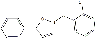 2-(2-chlorobenzyl)-5-phenyl-2,5-dihydroisoxazole 结构式