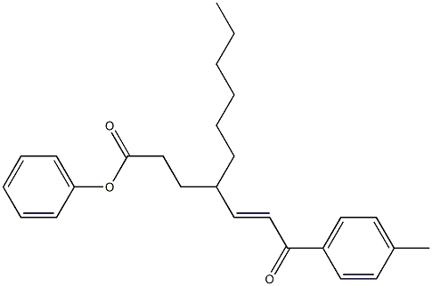 4-[(E)-3-(4-methylphenyl)-3-oxo-1-propenyl]phenyl decanoate 结构式