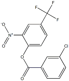 2-nitro-4-(trifluoromethyl)phenyl 3-chlorobenzoate 结构式