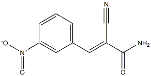 2-cyano-3-(3-nitrophenyl)acrylamide 结构式