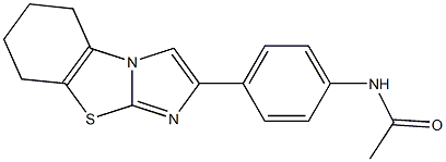 N-[4-(5,6,7,8-tetrahydroimidazo[2,1-b][1,3]benzothiazol-2-yl)phenyl]acetamide 结构式