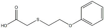 2-[(2-phenoxyethyl)sulfanyl]acetic acid 结构式