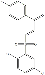 3-[(2,5-dichlorophenyl)sulfonyl]-1-(4-methylphenyl)prop-2-en-1-one 结构式