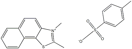 2,3-dimethylnaphtho[2,1-d][1,3]thiazol-3-ium 4-methylbenzene-1-sulfonate 结构式