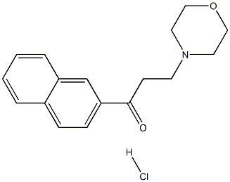 3-morpholino-1-(2-naphthyl)propan-1-one hydrochloride 结构式