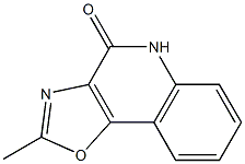 2-methyl-4,5-dihydro[1,3]oxazolo[4,5-c]quinolin-4-one 结构式