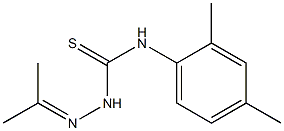 N1-(2,4-dimethylphenyl)-2-(1-methylethylidene)hydrazine-1-carbothioamide 结构式