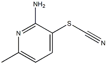 2-amino-6-methyl-3-pyridyl thiocyanate 结构式