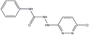 2-(6-chloro-3-pyridazinyl)-N-phenyl-1-hydrazinecarboxamide 结构式