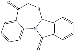 isoindolo[2,1-a][3,1]benzothiazepine-5,12(6H,7aH)-dione 结构式