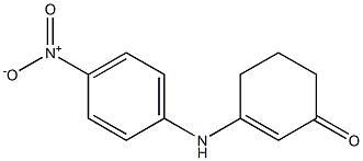 3-(4-nitroanilino)-2-cyclohexen-1-one 结构式