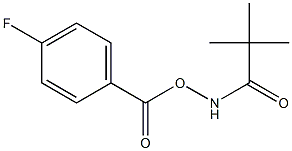 N-[(4-fluorobenzoyl)oxy]-2,2-dimethylpropanamide 结构式