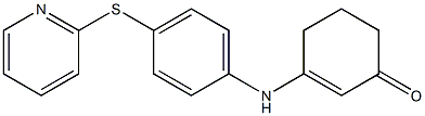 3-[4-(2-pyridinylsulfanyl)anilino]-2-cyclohexen-1-one 结构式