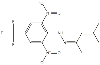 4-methylpent-3-en-2-one 2-[2,6-dinitro-4-(trifluoromethyl)phenyl]hydrazone 结构式