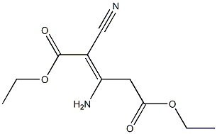 diethyl 3-amino-2-cyanopent-2-enedioate 结构式