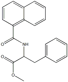 methyl 2-[(1-naphthylcarbonyl)amino]-3-phenylpropanoate 结构式