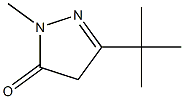 3-(tert-butyl)-1-methyl-4,5-dihydro-1H-pyrazol-5-one 结构式