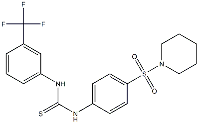 N-[4-(piperidinosulfonyl)phenyl]-N'-[3-(trifluoromethyl)phenyl]thiourea 结构式