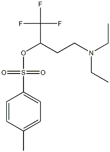 3-(diethylamino)-1-(trifluoromethyl)propyl 4-methylbenzene-1-sulfonate 结构式