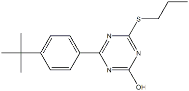 4-[4-(tert-butyl)phenyl]-6-(propylthio)-1,3,5-triazin-2-ol 结构式